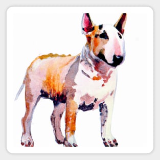 Miniature Bull Terrier Watercolor - Dog Lovers Magnet